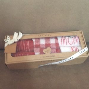 NIB, Rae Dunn 6 pack ankle socks Mommy and Me.